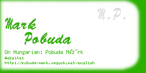 mark pobuda business card